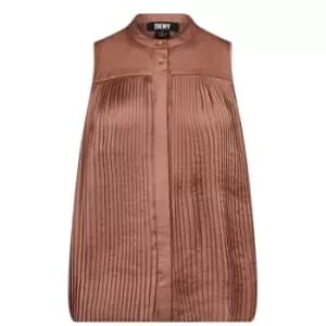 DKNY Button Through Top - Black