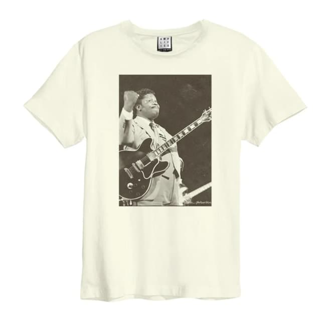 Amplified Amplified Men Joe Wise B.B. King T-Shirt in White Size: X-Small White XS Male 5063238006508