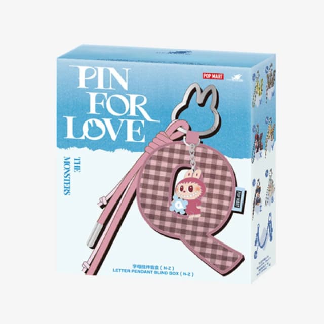 Pop Mart LABUBU THE MONSTERS Pin for Love Letter (N-Z) Multi unisex Single
