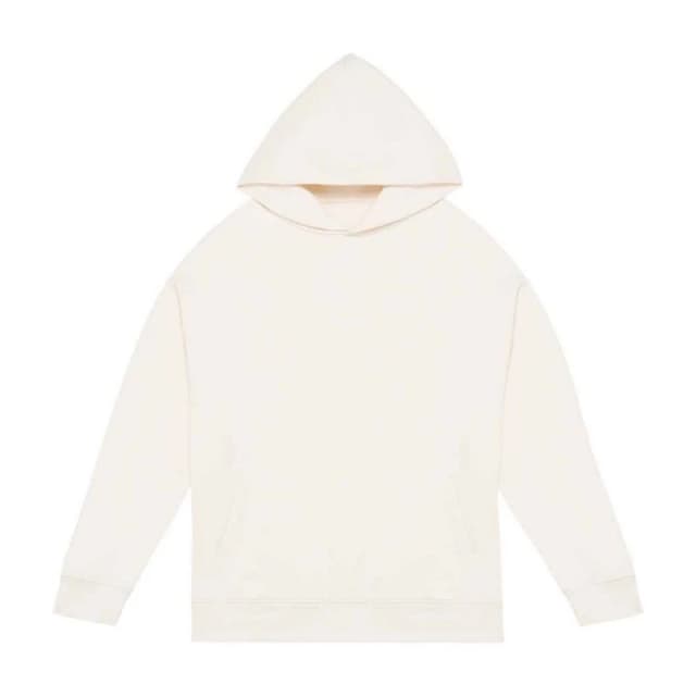 Native Spirit Mens Oversized Hoodie in Ivory Size: XS Ivory Male XS