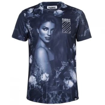 Fabric Sublimination T Shirt Mens - Velour Black