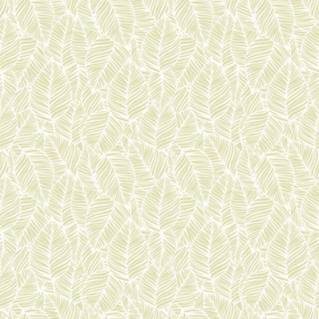 Hoopla Walls Zebra Leaf - Soft Lime 10M Wallpaper