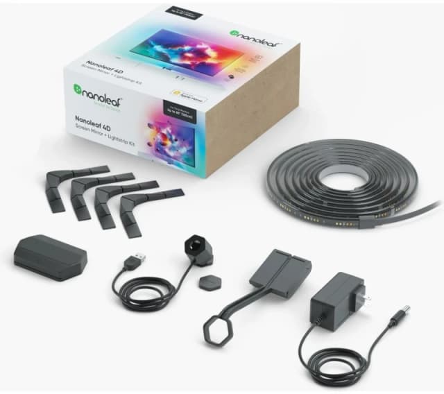 NANOLEAF 4D Smart Screen Mirror Camera & Light Strip Kit - Black 4897105333746