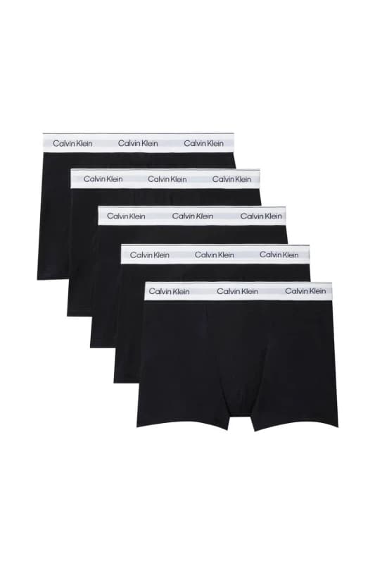 Calvin Klein Mens Icon Cotton Stretch Relax Fit Trunk 5P Black Size: Medium Black Male M