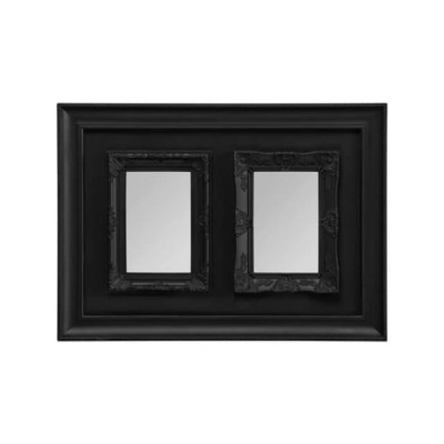 Premier Housewares Meta Plastic 2 Photo Frame Black
