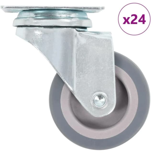 VIDAXL 24 pcs Swivel Casters 50 mm Vidaxl 8719883716930