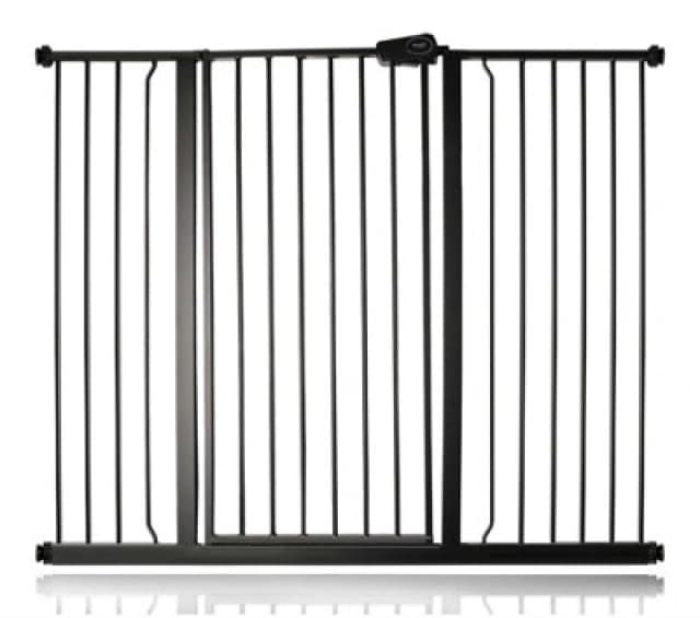 Bettacare Child And Pet Gate, 126.7Cm - 134.3Cm, Matt Black, Extra Tall Gate 104Cm In Height, Pressure Fit Stair Gate