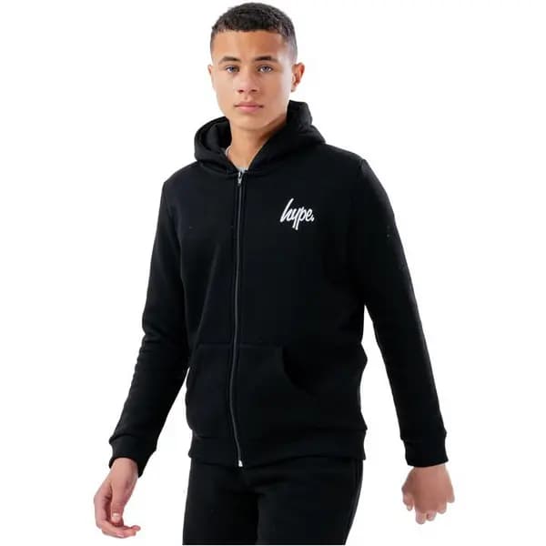 Hype Zip Hoodie - Black 7 - 8 Years