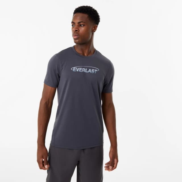 Everlast Set In Sleeve Training Tee Mens - Grey Grey S