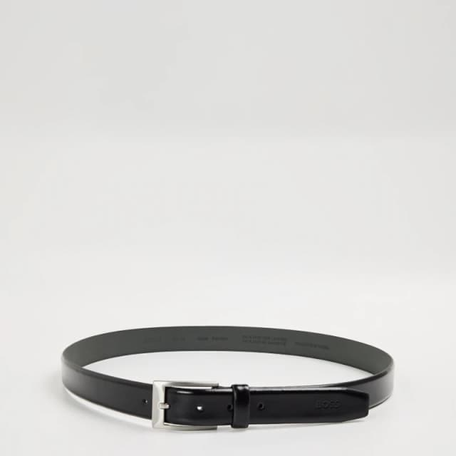 Boss Mens Adam Leather Belt Black male 32R (85cm)