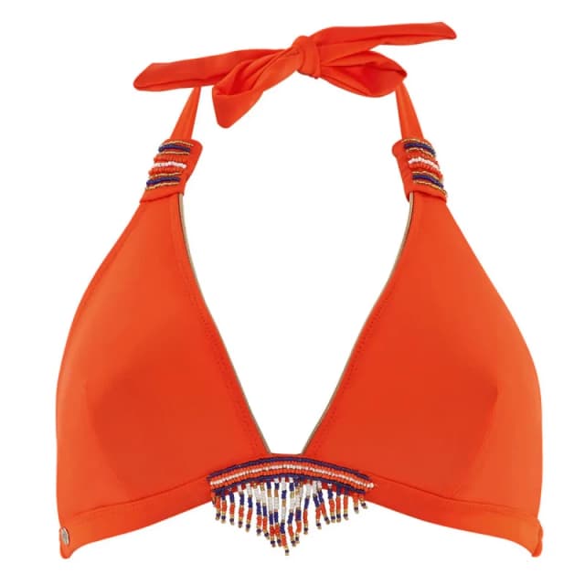 Brigitte Bardot Womens triangle swimsuit top Brigitte Bardot Riviera Orange Female 42