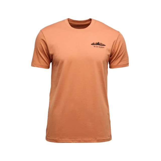 T-Shirt Black Diamond Mountainscape Orange Male L