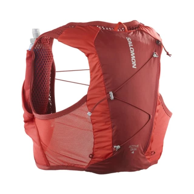 Salomon Active Skin 4 Set Red Running Vest, Size M