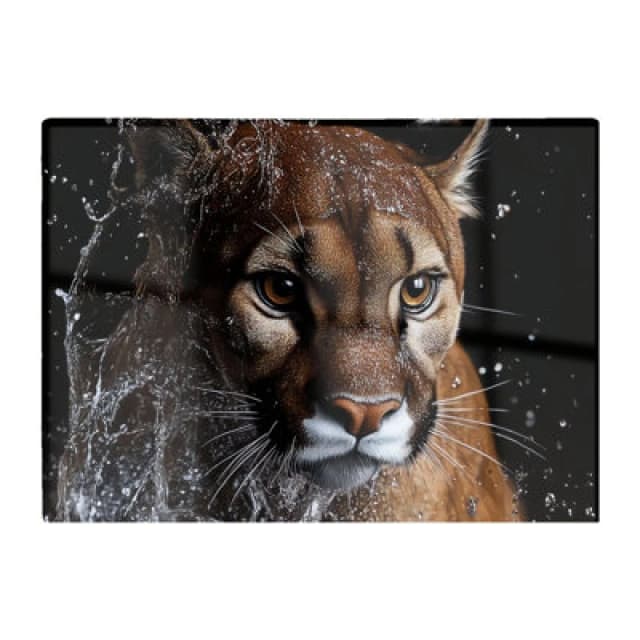 Warren Reed Designer Fierce Puma In Motion Chopping Board