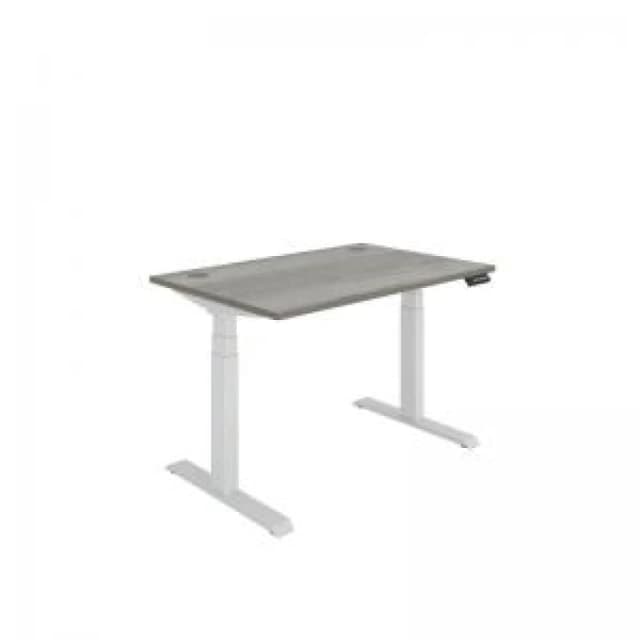 Polaris Dual Motor Sit/Stand Desk 1200x800 Grey Oak/White KF800102