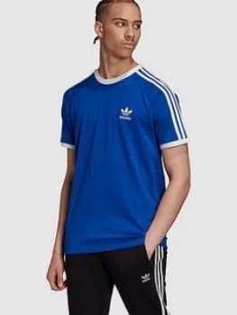 Adidas Originals 3 Stripe T-Shirt - Blue