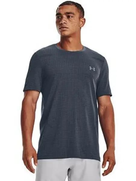 Under Armour Seamless Grid T-Shirt - Grey