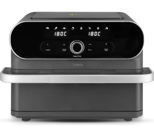 TOWER Vortx Elite T17200 Air Fryer - Graphite, Silver/Grey 5056784513040