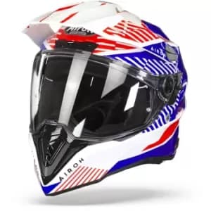 Airoh Commander Boost White Blue Gloss Adventure Helmet M