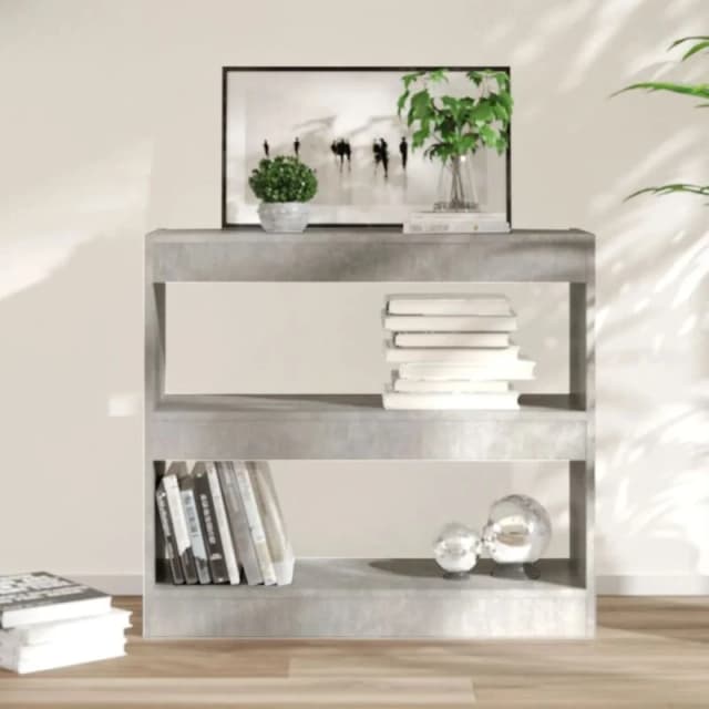 VIDAXL Book Cabinet/Room Divider Concrete Grey 80x30x72cm Vidaxl 8720286843444