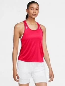 Nike Running Miler Racer Tank, Crimson, Size XL, Women