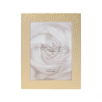 5" x 7" - IMPRESSIONS Hammered Matt Gold Photo Frame