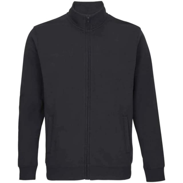 SOL'S Mens Cooper Marl Full Zip Jacket in Black Size: XS Black Male XS
