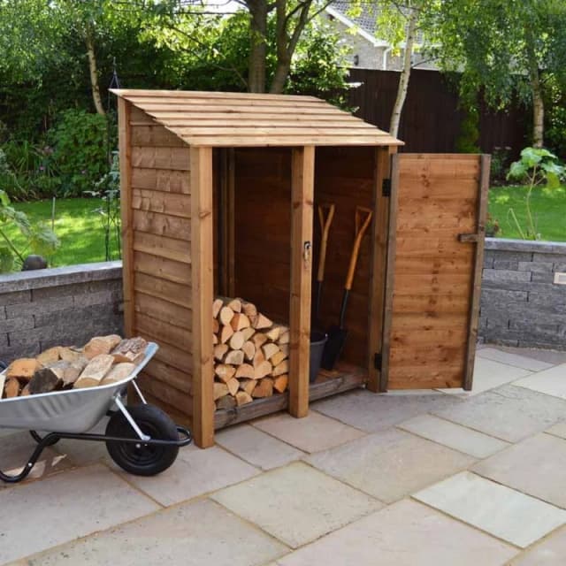 Rutland County Garden Furniture Ltd Cottesmore 6ft Tool Store - L80 x W150 x H181cm - Rustic Brown Brown Unisex