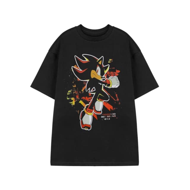 Sonic the Hedgehog Sonic the Hedgehog Men Short Sleeved T-Shirt in Black Size: Small Black S Male 5063203908264