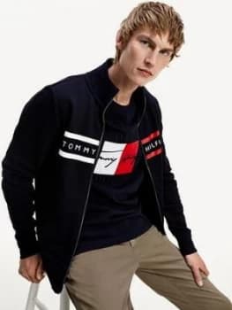Tommy Hilfiger Logo Zip Thru Tracksuit Top