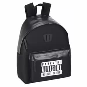 Children/Youth Parental Advisory Logo Design Backpack (12.6in) (Black)
