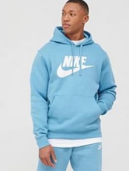 Nike Sportswear Club Hoodie - Blue, Size L, Men