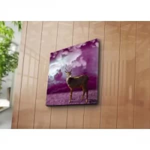4545YYC-006 Multicolor Decorative Canvas Painting Stag