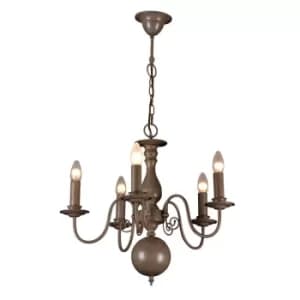 Brugge Multi Arm Chandeliers Pale Taupe