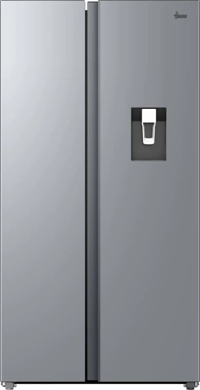 Hoover H-FRIDGE 500 MAXI HONSQ2T918EWXK Non-Plumbed Total No Frost American Fridge Freezer - Silver - E Rated, Silver