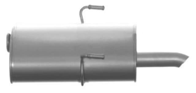 IZAWIT 27.083 Rear silencer Rear, without mounting parts End Silencer (3437)