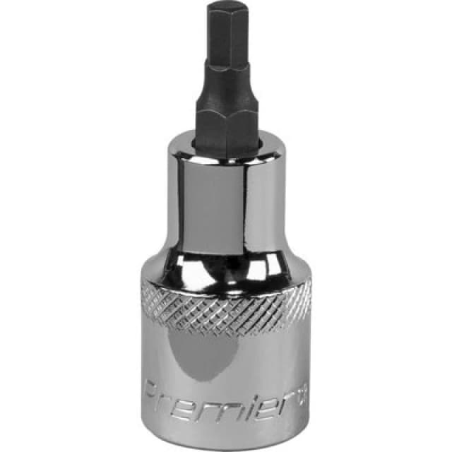 Loops 5mm Forged Hex Socket Bit - 1/2" Square Drive - Chrome Vanadium Wrench Socket Multi