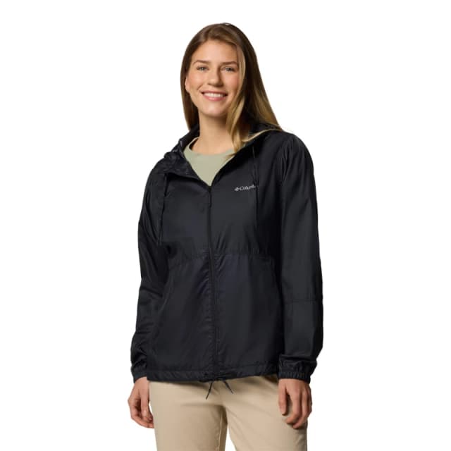 Columbia Womens Flash Forward Water-Resistant Wind-Resistant Softshell Jacket Black female 8 (XS)