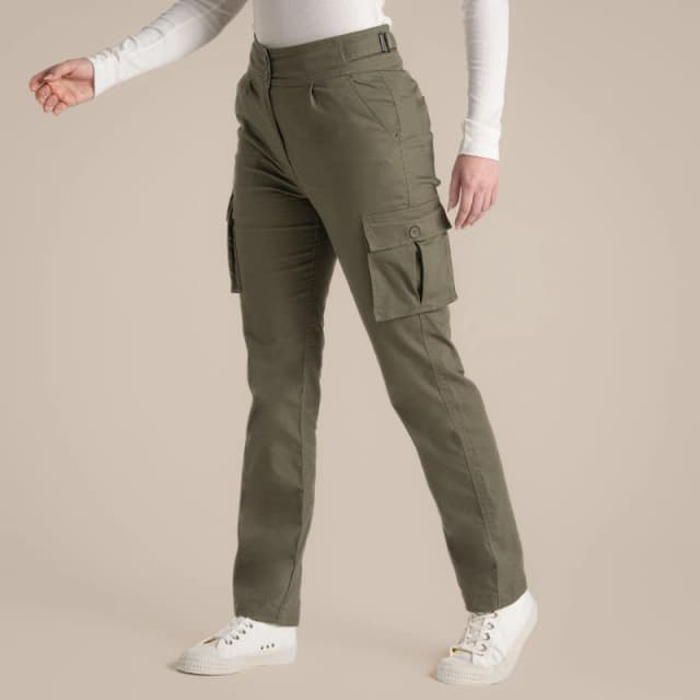 Craghoppers Womens Araby Cargo Trousers 10 - Waist 27' (69cm) Wild Olive CWJ1343-CZL-10