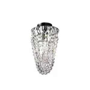 Cascade Designer Crystal Surface Mounted Spotlight Polished Chrome, 1x G9