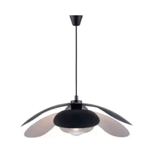 Maple Pendant Ceiling Light Black E27