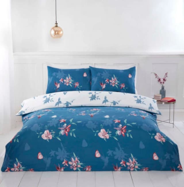 Rapport Home Hummingbird Microfibre Floral Polyester Duvet Set With Pillowcase