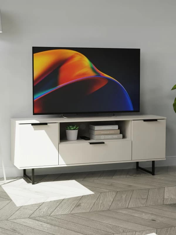 Beijing 2 Door 1 Drawer Wide TV Unit In Kashmir Ash (Ready Assembled)