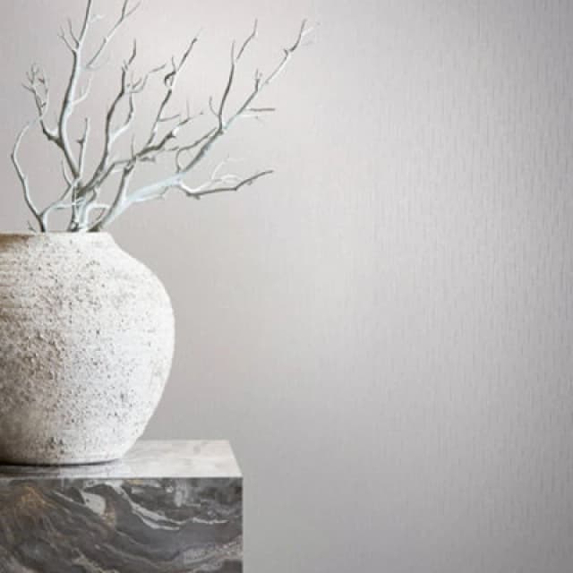 Galerie Industrial Effects White Plain Vertical Texture Pearlescent Wallpaper Roll