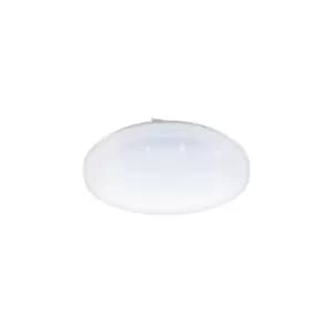 Wall Flush Ceiling Light White Shade White Plastic Crystal Effect LED 17.3W
