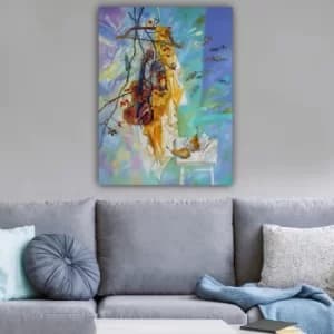 244439980_70100 Multicolor Decorative Canvas Painting