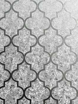 Arthouse Velvet Trellis Silver Wallpaper