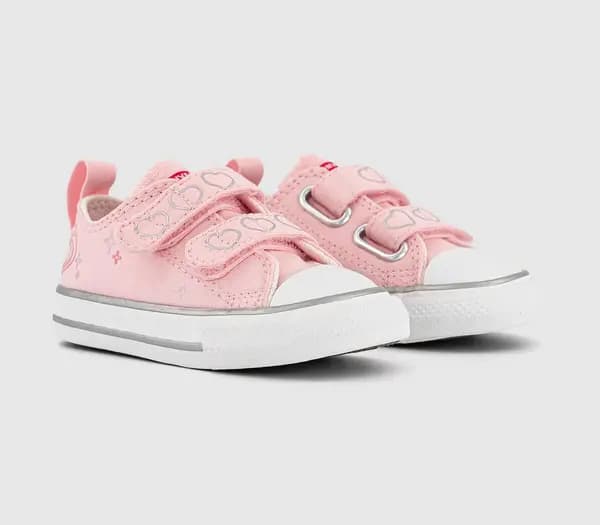 Converse Kids All Star 2vlace Trainers Donut Glaze Vintage White, 8infant