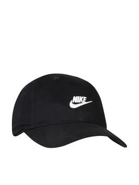 Nike Younger Unisex Futura Curve Brim Cap - Black QMTUT Unisex