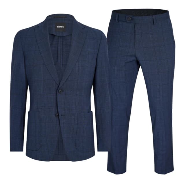 Boss Mens P-Huge 2 Piece Suit Dark Blue male 36 (46)